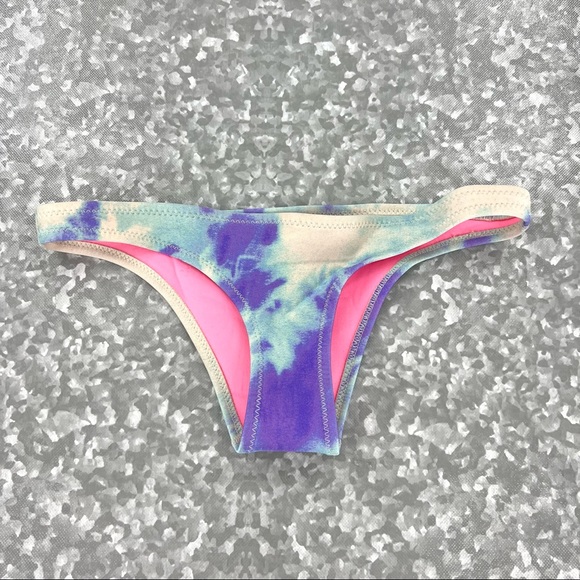 TRIANGL Luna Tie Dye Cheeky Bikini Bottom XXS - Picture 2 of 9